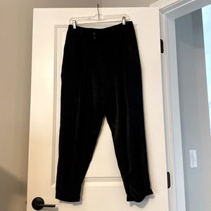 BAR III Black Silk Pant